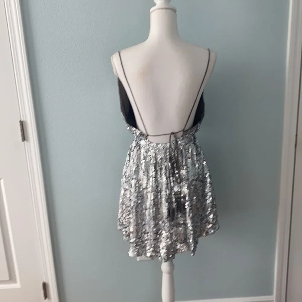 NWT Free People Bali Shimmerfest Mini Dress Size S